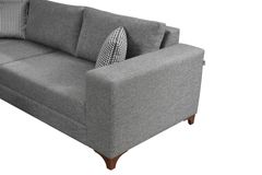 Masse Hoekbank Links, Grijs