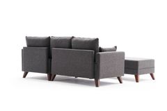 Bella Soft Mini Hoekbank Links, Antraciet