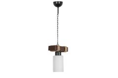 Jasmine Hanglamp, Walnoot en Wit