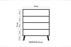 Iris Multifunctioneel Kast met Houten Poten