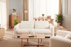 Lilly Boeket 3-Zitsbank, Crème