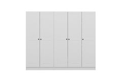 Tideway Vero Kledingkast met 5 Deuren en 2 Lades, 210 cm, Wit