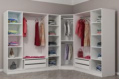 Medway Hoekkast met 8 Deuren en 4 Lades, Wit