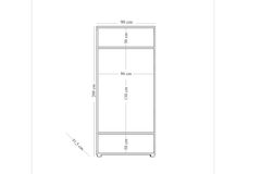 Luke 2 Door Wardrobe, White