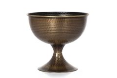 Metal Casted Plant Pot, Copper