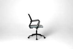 Mesh Bureaustoel, Metalen Poten, Grijs