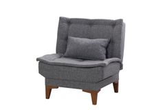 Kelly Fauteuil In Linnen Stof, Donkergrijs