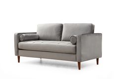 Rome Two Seater Sofa, Steel Grey