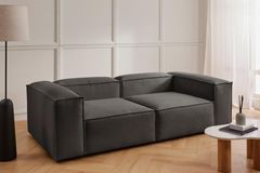 Frid Linnen 2-Zitsbank, Antraciet