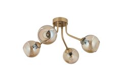 Apliqa David Hanglamp met 4 Lampjes, Mat Goud