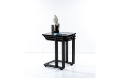 Mono C Bijzettafel, 3 Dlg, Zwart