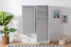 Metalia Novado Kledingkast met 4 Deuren en 2 Lades