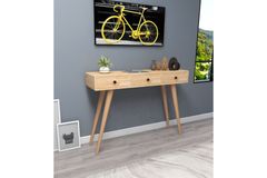 Woodface Rolls Houten Consoletafel, Beige