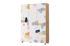 Leva Pied Kledingkast met 3 Deuren, Pijnboom en Wit