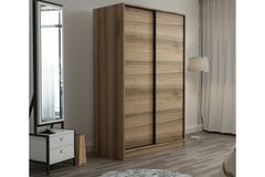 Medway Tideway Kledingkast met Schuifdeuren, 210 cm, Walnoot