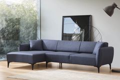 Bellisimo Hoekbank Links, Donkerblauw