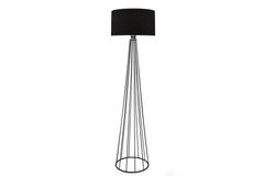 Homing Ardenia Metalen Vloerlamp, Zwart