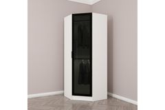 Medway Tideway Hoekkledingkast, Wit en Zwart