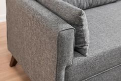 Bella Soft 3-Zitsbank, Grijs