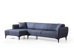 Bellisimo Hoekbank Links, Donkerblauw