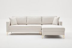 Berlin Hoekbank Rechts, Creme&Gold