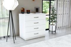 Almina Chest of Drawers, White