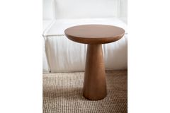 Tucas Home Mushroom Bijzettafel, 50 cm, Walnoot