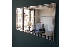 Neostyle Decorative Square Design Tall Mirror, 62 x 130 cm, Bronze