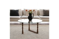 Neostyle Ronde Salontafel, Walnoot