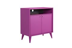 London Hallway Storage Cabinet, Light Wood
