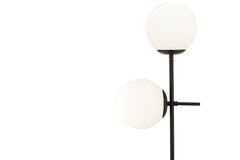 Gael Retro Tafellamp, Zwart