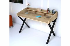 Neptune Desk, Oak & Black