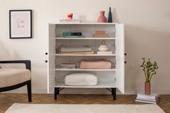 Multicabinet Terazzo Multifunctionele Kast, Met Metalen Poot