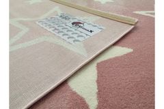Vauxhall Star Children Rug, 120 x 180 cm, Pink & White