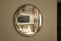 Harmonie Decoratieve Dressoir Spiegel, 50 cm, Antraciet