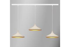 Bellezza Champion Hanglamp met 3 Lampjes, Wit