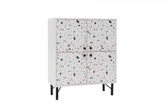 Multicabinet Terazzo Multifunctionele Kast, Met Metalen Poot