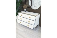 Barrstall Ladekast met 6 Lades, 120 cm, Wit