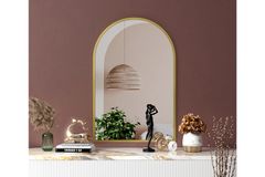 Marsah Mercury Dressoir Spiegel, 60x90 cm, Goud