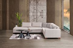 Masse Hoekbank Links, Creme