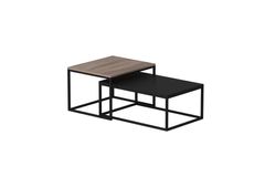 Leka Salontafel, Walnoot en Zwart