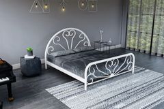 Baby Metalen Bedframe, 160x200 cm, Wit