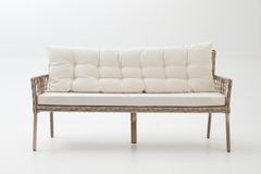 Pirus Rattan 3+1+1 Tuinloungeset, Beige