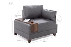 Fly Fauteuil, Rechts, Blauw