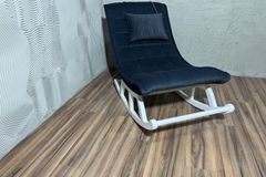 Asedia Maeve Schommelstoel, Antraciet & Wit