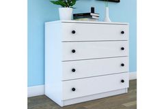 Shelley Ladekast met 4 Lades, Wit