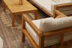 Lina Outdoor Sofa Set, Cream