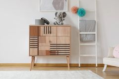 City Colorblock Chest of Drawers, Oak