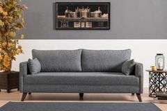 Bella Soft 3-Zitsbank, Grijs