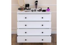 Linette Ladekast met 4 Lades, Wit